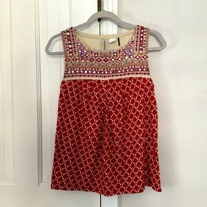 Anthropologie Akemi + Kin Embroidered Blouse